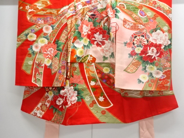 JAPANESE KIMONO / ANTIQUE KIMONO / FLOWER / DRUM PATTERNS A BUNDLED NO